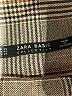 Zara Basic Collection Plaid Brown Dress Pants Size M - photo 7