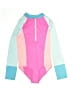 Lands' End Color Block Pink Rash Guard Size 10 - photo 1