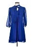 Calvin Klein 100% Polyester Blue Casual Dress Size 0 (petite) - photo 1
