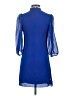 Calvin Klein 100% Polyester Blue Casual Dress Size 0 (petite) - photo 2