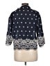 Zara 100% Cotton Blue 3/4 Sleeve Button-Down Shirt Size M - photo 2