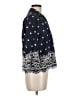 Zara 100% Cotton Blue 3/4 Sleeve Button-Down Shirt Size M - photo 4