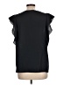 Preston & York 100% Polyester Black Short Sleeve Blouse Size L - photo 2