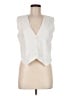 Dissh White Sleeveless Button-Down Shirt Size 8 - photo 1
