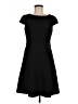 Anne Klein Solid Black Casual Dress Size 6 - photo 1