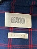 Grayson 100% Cotton Plaid Blue Long Sleeve Button-Down Shirt Size Med (3) - photo 7