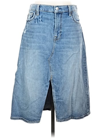 7 For All Mankind Denim Skirt (view 1)
