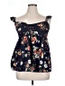 Timing Blue Sleeveless Blouse Size 1X - photo 1