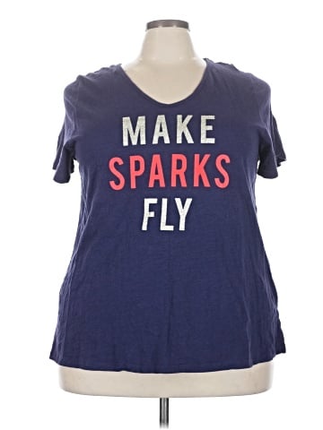 Lane Bryant Outlet Short Sleeve T-Shirt (view 1)