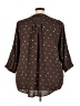 41Hawthorn 100% Polyester Brown 3/4 Sleeve Blouse Size 3X - photo 2