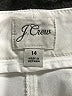 J.Crew Solid Ivory Khaki Shorts Size 14 - photo 3