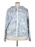 Emery Rose Print Blue Zip Up Hoodie Size 5X - photo 1