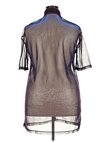 Marigold Shadows Short Sleeve Blouse (view 2)