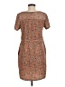 Cotélac 100% Polyester Paisley Orange Casual Dress Size Med (2) - photo 2