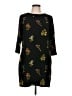 H&M Print Black Casual Dress Size 12 - photo 1