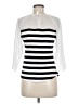 Kohl's 100% Polyester White 3/4 Sleeve Top Size M - photo 2