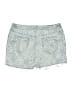 Chico's Floral Blue Denim Shorts Size Med (1) - photo 2