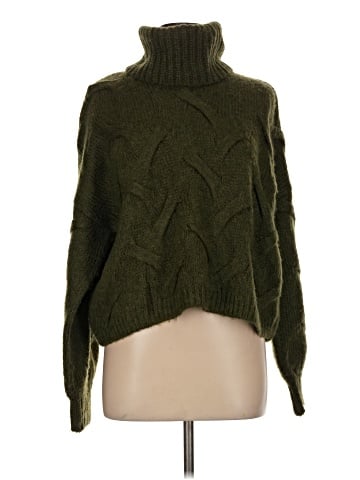 Madewell Somervell Modern Cable Turtleneck Sweater (view 1)