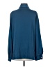 OAK + FORT Solid Teal Long Sleeve Blouse Size S - photo 2