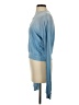 Michael Lauren 100% Cotton Hearts Blue Pullover Sweater Size XS - photo 5