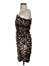 Deb 100% Polyester Metallic Silver Cocktail Dress Size 5 - photo 5