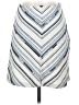 Zara Basic Chevron-herringbone Blue Casual Skirt Size S - photo 1