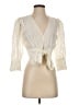 Chriselle Lim Ivory 3/4 Sleeve Blouse Size S - photo 1
