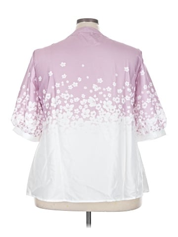 Flycurvy 3/4 Sleeve Blouse (view 2)