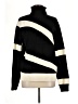Stylewe Stripes Black Turtleneck Sweater Size M - photo 1