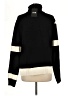 Stylewe Stripes Black Turtleneck Sweater Size M - photo 2