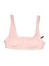 J.Crew Checkered-gingham Pink Swimsuit Top Size S (estimated) - photo 1