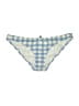J.Crew Checkered-gingham Blue Swimsuit Bottoms Size M (estimated) - photo 1