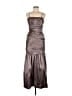Marianna 100% Polyester Metallic Brown Cocktail Dress Size M - photo 1