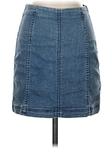 Free People Denim Skirt (view 1)