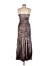 Marianna 100% Polyester Metallic Brown Cocktail Dress Size M - photo 2