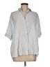 Max Studio Silver Short Sleeve Blouse Size M - photo 1