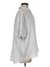 Max Studio Silver Short Sleeve Blouse Size M - photo 4