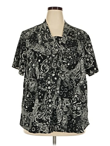 Cj Banks Short Sleeve Blouse (view 1)