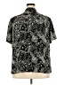 Cj Banks 100% Polyester Paisley Black Short Sleeve Blouse Size 3X - photo 2