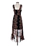 Maurices 100% Polyester Floral Black Cocktail Dress Size S - photo 2