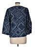 Old Navy Blue 3/4 Sleeve Blouse Size M - photo 2