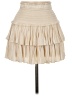 Reset 100% Rayon Solid Ivory Casual Skirt Size M - photo 1
