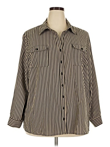 NY Collection Long Sleeve Blouse (view 1)