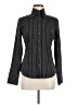 Express Design Studio Stripes Black Long Sleeve Blouse Size 6 - photo 1