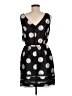 Taylor 100% Polyester Polka Dots Black Cocktail Dress Size 6 - photo 2