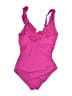 DKNY Solid Pink One Piece Swimsuit Size L (estimated) - photo 2