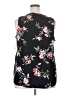 Croft & Barrow 100% Rayon Floral Black Long Sleeve Blouse Size XXL - photo 2