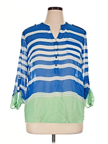 Apt. 9 3/4 Sleeve Blouse (view 1)