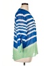 Apt. 9 100% Polyester Color Block Blue 3/4 Sleeve Blouse Size XL Petite - photo 4