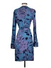Tory Burch 100% Rayon Print Blue Casual Dress Size S - photo 2